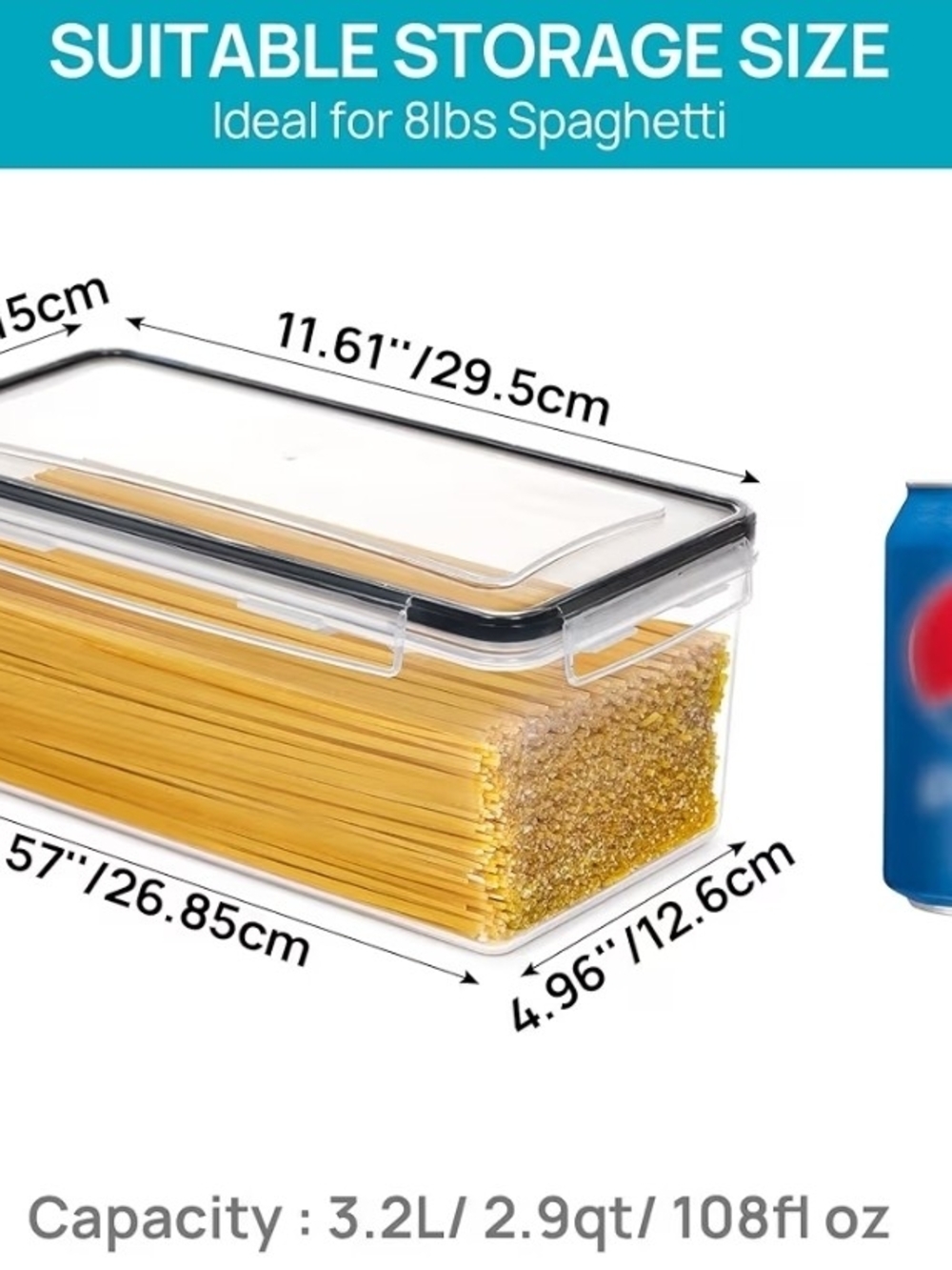 Clear Stackable Food Storage Containers - Transparent (Set) - Picture 2 of 5